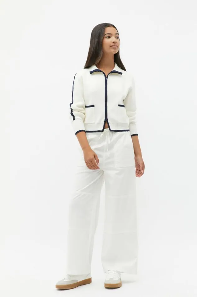 Teen Essentials Seed Heritage Elasticated Patch Pant Light Cream