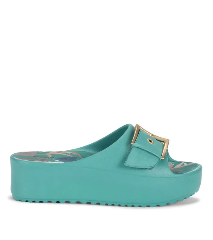 Women Baretraps Slides and Slip On Sandals Pacey Platform Sandal Taffy Teal Women Baretraps Slides and Slip On Sandals Pacey Platform Sandal Taffy Teal