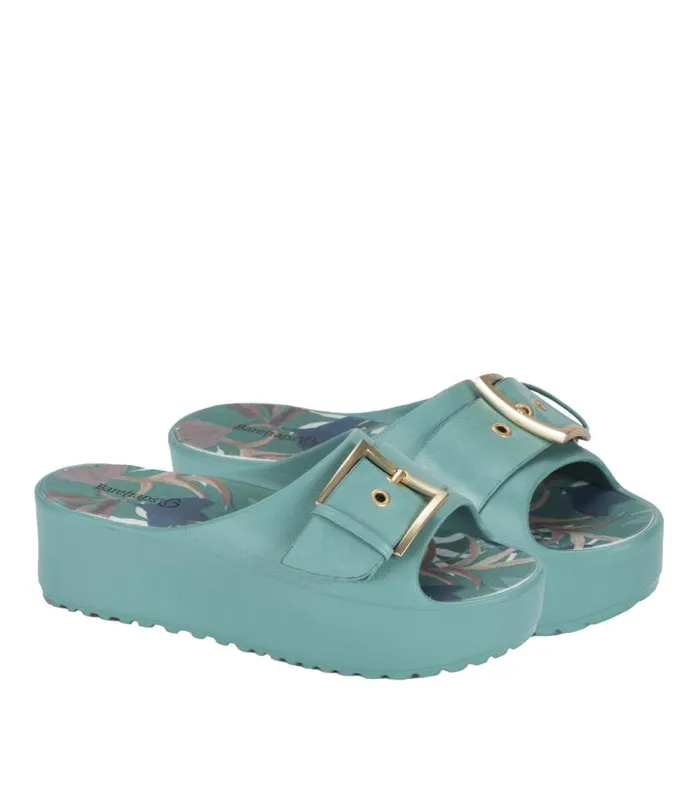 Women Baretraps Slides and Slip On Sandals Pacey Platform Sandal Taffy Teal Women Baretraps Slides and Slip On Sandals Pacey Platform Sandal Taffy Teal