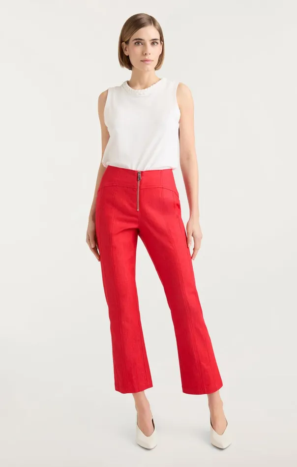 Women Cinq Sept Bottoms Loren Pant Deep Tangelo