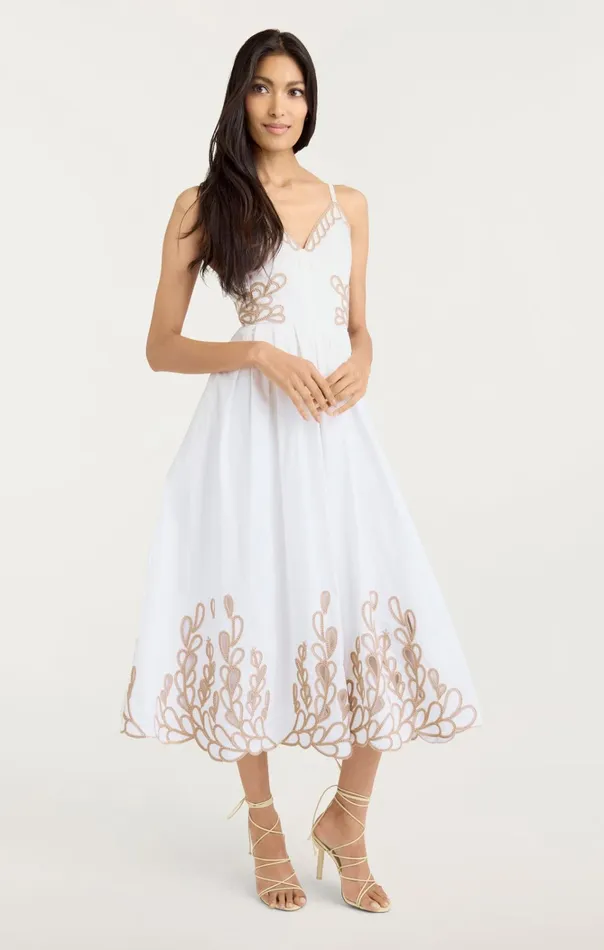 Women Cinq Sept Dresses Maude Dress Whitekhaki