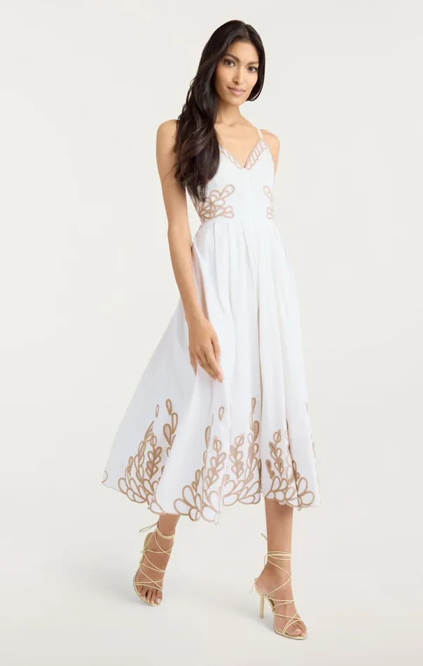 Women Cinq Sept Dresses Maude Dress Whitekhaki
