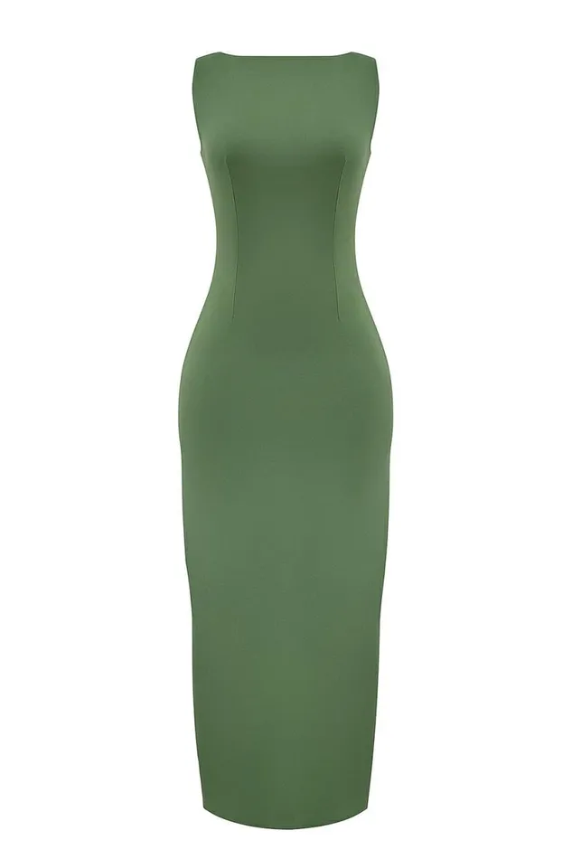 Women Filomena Olive Boat Neck Maxi Dress House Of CB Dresses Women Filomena Olive Boat Neck Maxi Dress House Of CB Dresses