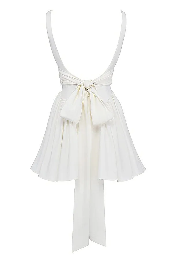 Women Florianne Ivory Bow Mini Dress House Of CB Dresses Women Florianne Ivory Bow Mini Dress House Of CB Dresses