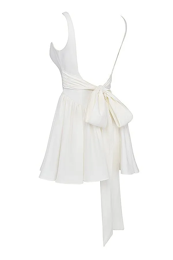 Women Florianne Ivory Bow Mini Dress House Of CB Dresses Women Florianne Ivory Bow Mini Dress House Of CB Dresses