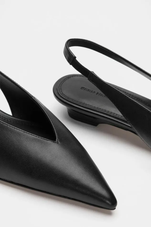Women Heels and Wedges Seed Heritage Avery Slingback Black