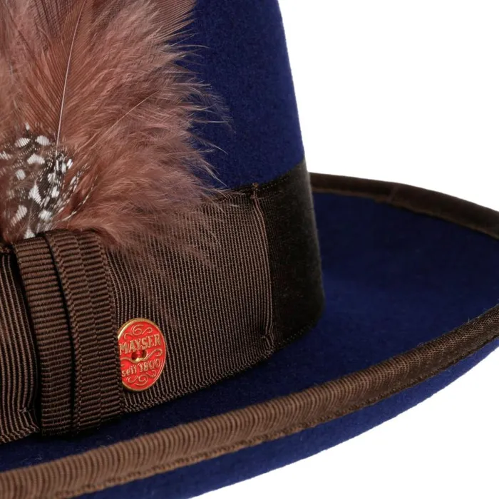 WomenMen Jannes Player Wool Hat Dark Blue Mayser Pork Pie Hats WomenMen Jannes Player Wool Hat Dark Blue Mayser Pork Pie Hats