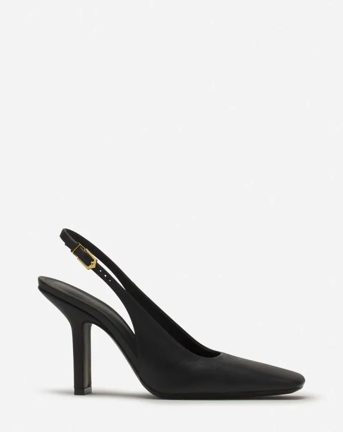 Women Pumps Lanvin Mesure Leather Pumps Black