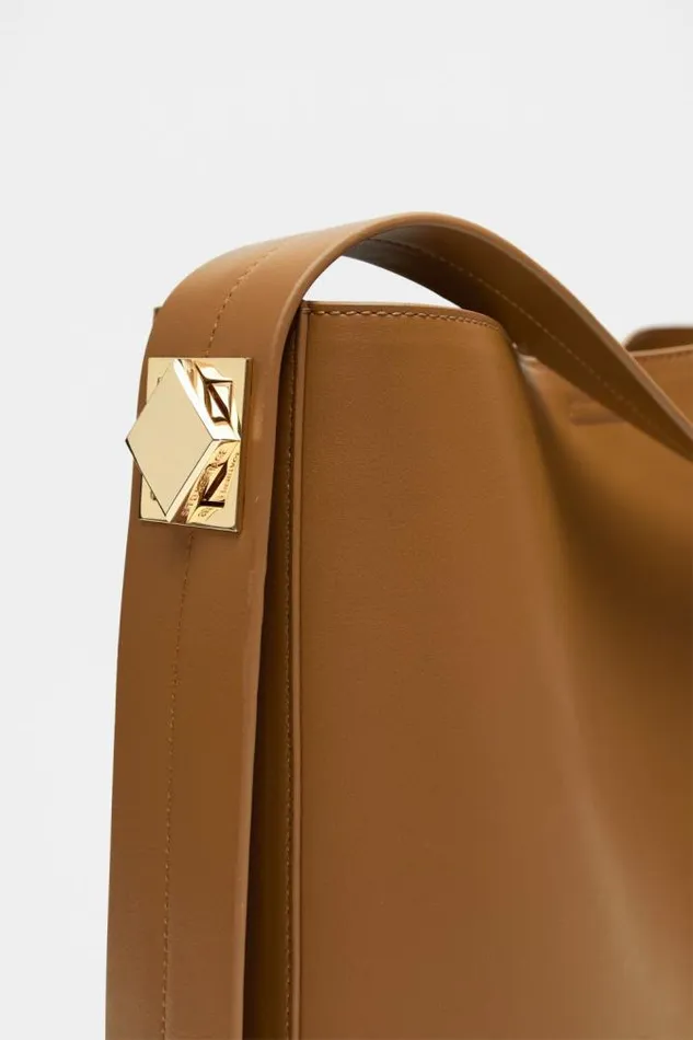 Women Tote Bags Seed Heritage Buckle Trim Tote Toffee