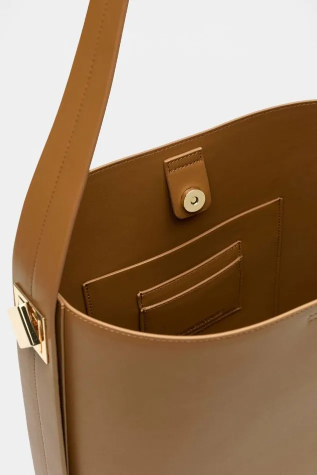 Women Tote Bags Seed Heritage Buckle Trim Tote Toffee