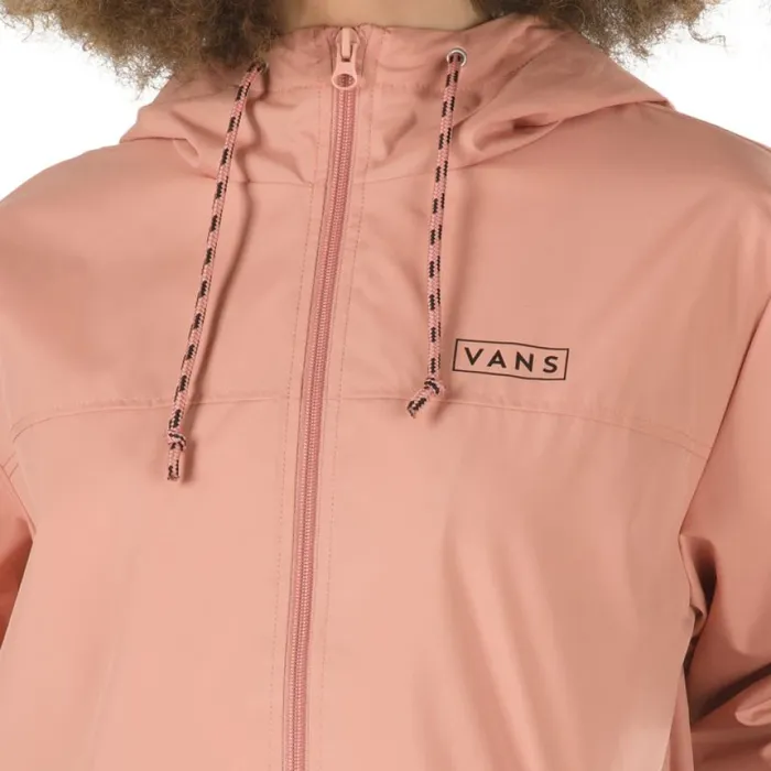 Women Vans Kastle Easy Box Windbreaker Jacket Rose Dawn Hoodies and Jackets Women Vans Kastle Easy Box Windbreaker Jacket Rose Dawn Hoodies and Jackets