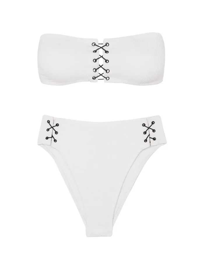 Women ViX Paula Hermanny Bottoms Firenze Blair Gigi Hot Pant Bottom 8211 White