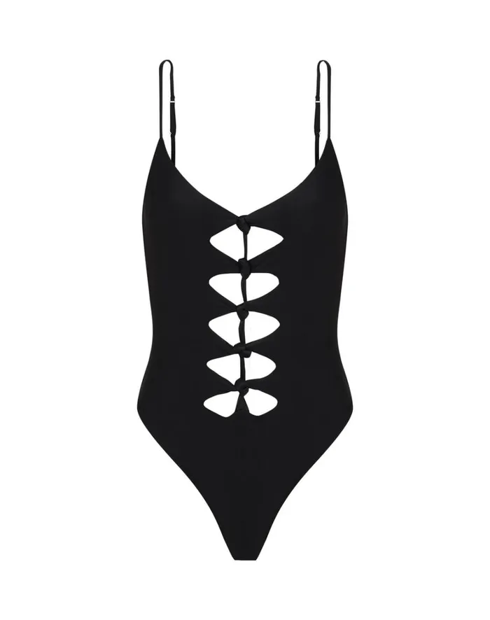 Women ViX Paula Hermanny Bottoms Megan One Piece 8211 Black